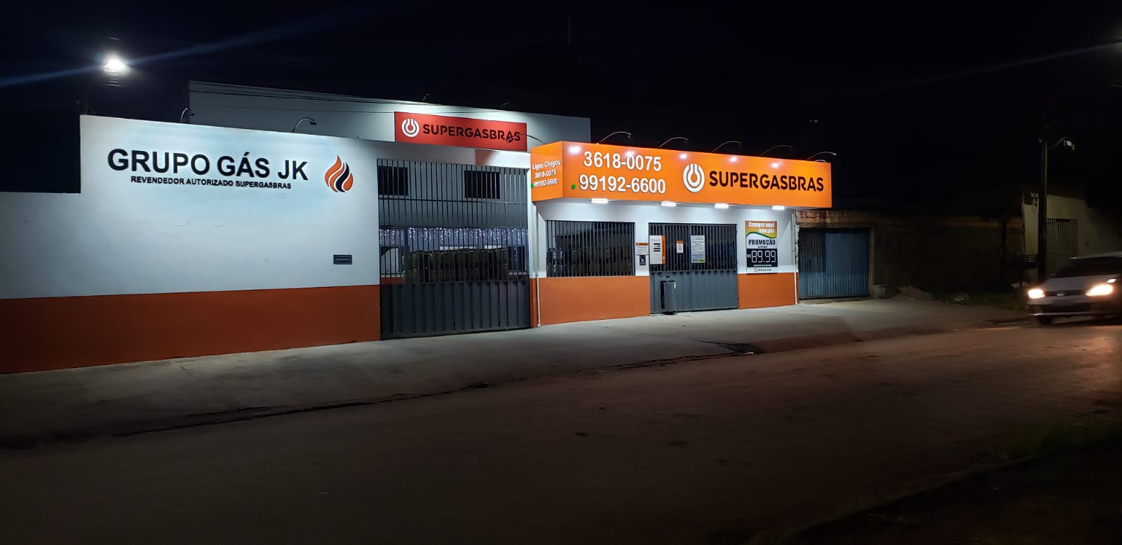 Vista da entrada da loja